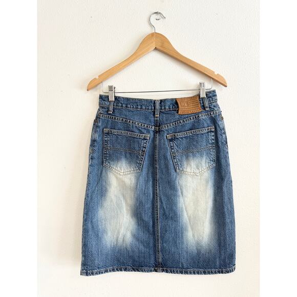 Y2K Polo Ralph Lauren Jean Skirt size 4 - Picture 2 of 9